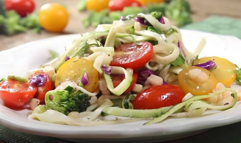 How to Make Zucchini Noodle Salad